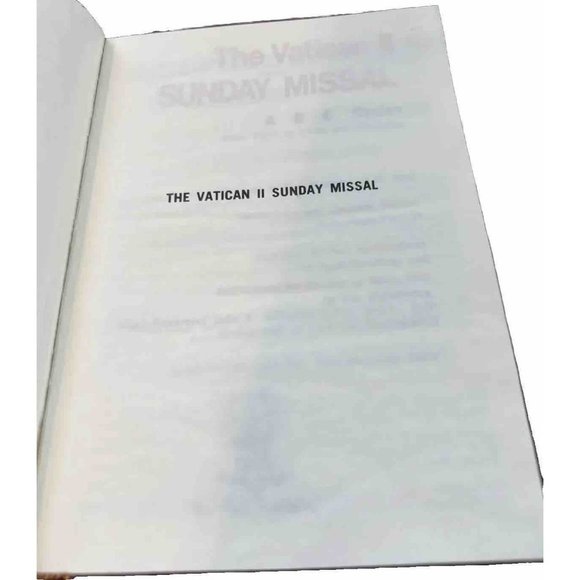THE VATICAN II SUNDAY MISSAL: A B C Cycles from 1975-1999 & Thereafter -1974 New - Picture 5 of 9